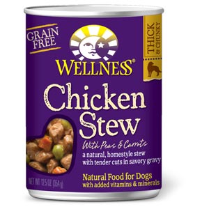 Wellness Chicken Stew Can Dog Food 12/12.5 oz Case wellness, chicken, stew, canned, dog food, dog